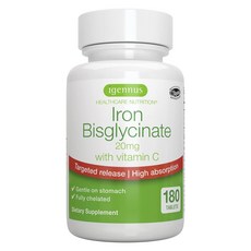 鐵質甘胺酸鹽維他命C錠 20mg, 1罐, 180顆