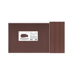 일상공감 커버하게 가죽스티커(2매입), 3세트, 브라운