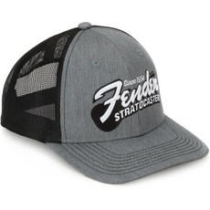 Fender Stratocaster 기타 모자 스타킹 스터퍼 조절 가능한 스트랩이 있는 트러커 Ht 헤더 그레이, Fender Stratocaster 기타 모자, 조절, 1개