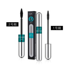 QIC 雙效4D睫毛膏 2in1防水纖長捲翹濃密睫毛膏, 1個, 銷售，購買等同默認公司免責申明）