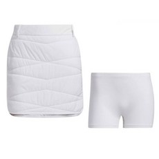 아디다스 정품 FW 겨울 여성 H라인 패딩 스판 미니 스커트 치마 (+속바지)