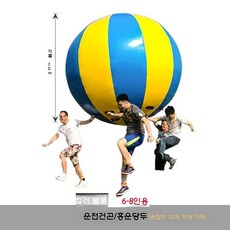 에어바운스 운동회 공옮기기 체육대회 단체 행사 대형공 단체게임, 직경 2m (컬러 블록)