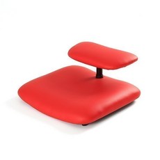 가죽 기도의자 무릎의자 명상 휴대용 다다미의자 바닥의자, 레드 소재, 붉은색