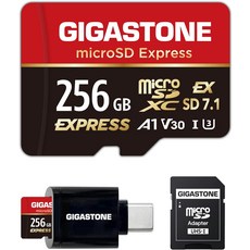 스위치 2 GIGASTONE 256GB SD Express RW 880650MBs SDXC 메모리 카드 2.0 3.0 5.0 7. UHS-I UHS-II 액션 카메라 드론 V30, microSD Express