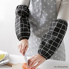 장갑형 린넨 팔보호 암워머 블랙