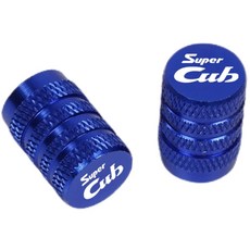 알테쉬 슈퍼커브110 알루미늄 타이어 밸브캡 호환, 블루, 1세트