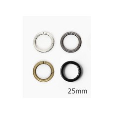 퀼트스타 모던 오픈 키오링 25mm_4컬러, 1개, 실버