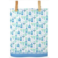 LoveVivid 100% 면 프린트 주방 행주 53.3cm x 71.1cm(21인치 x 28인치) 레몬 브라이트 시트러스 팝, 건배