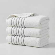 융풍 호텔수건 도톰한 프리미엄 100% 코튼 고흡수 부드러운 수건, 3개, 퓨어화이트