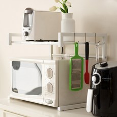 렌지 선반 전자렌지대 밥솥 선반 와이드, 1단, 모던전자렌지 선반_화이트