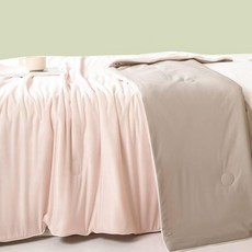 메종드라종 여름이불 시원한 쿨이불 쿨링 냉감, 텐더 핑크 그레이 카멜