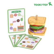 원목 샌드위치만들기세트x1개 주문카드 5장포함 원목쌓기