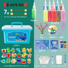 아쿠아 미술 놀이 매직 워터 엘프 베이비 젤 아트, 1L, 40개 6색 100ml 1색 50ml B