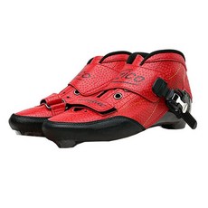 ZICO Original Speed 인라인 롤러 스케이트 3x125 또는 4 바퀴 탄소 섬유 전문 레이싱 스케이트 성인 Pati, 13 Red Boots_06 40, 1개