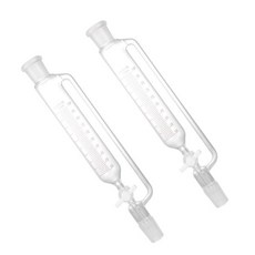 PTFE 피스톤 원통형 분리 깔때기 100ml 일정한 압력을 가진 붕규산염 유리액 분리 장비 화학 실험 및 증류용 실험실 유리 제품