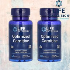 라이프익스텐션 아세틸L카르니틴 옵티마이즈드 카르니틴 캡슐 60정 Carnitine 2통
