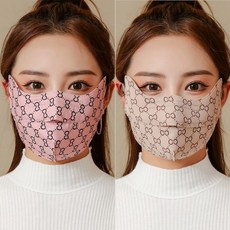 여름 비스코스 자외선 차단 마스크 입체 풀 랩 눈꼬리 이중층