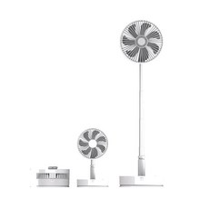 認證BSMI 折疊風扇 P30-10800mAh 八檔風力 USB充電 靜音 伸縮摺疊風扇, 白色, P30