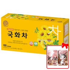 송원 국산 국화차 티백 + 대순이 캐릭터 포토카드 증정, 5개, 100개입, 500mg