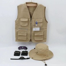 탐험가옷 사육사옷 의상 장갑 코스튬 유니폼 옷 정글 조끼 여름 탐험가 졸업사진
