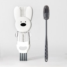 리얼피키 보온병 틈새청소용 브러시, 1세트, 화이트