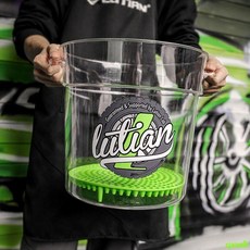 洗車桶 綠田 洗車水桶 15L 透明兩桶水 精護砂石 過濾網 帶蓋 加厚 工程塑料便攜, 品牌直營 正品保證,15L全透明水桶+水管LOGO貼紙