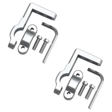 1/2개 자동차 및 오토바이 헤드라이트 클립 브래킷 키트 트럭 자동차 ATV 오토바이 LED 작업등 폴 설치, 04 2pc  Silver