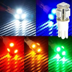 T10타입 12V-24V 5050 3칩 5발(국산) LED전구, 1개, 그린12v