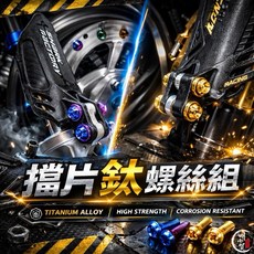 叫小賀 鯊魚擋片 專用 鈦合金螺絲, 1個, 鈦合金 金色