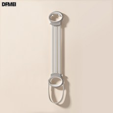 DFMEI 瑜伽彈力帶拉力繩可調節開背器材家用健身女阻力運動肩背拉伸神器, 1個, 可調節拉力器灰色