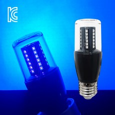 데이타임 LED uv램프 7.5W 블랙램프 블랙라이트 E26 레진경화용전구 형광놀이램프, 1개