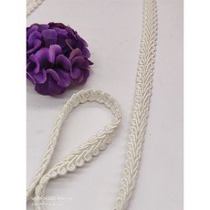 愛心手工材料鋪 裝飾帶 1901 1902 花邊帶 10碼 超級優惠 手作雜貨 旁邊材料, 1個, 10碼 裝飾帶1901白色, 白色