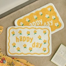 발매트 욕실 화장실 집들이선물 주방 현관 다용도, 스퀘어, 화이트