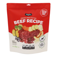 트러스티푸드 전연령 강아지 비프 포크 동결 건조사료 패티, 350g, 1개
