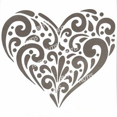 蝶古巴特DIY型染版 鏤空模板 塗鴉模版 繪畫模版 多款可選, 1個, ST-CU2-0029