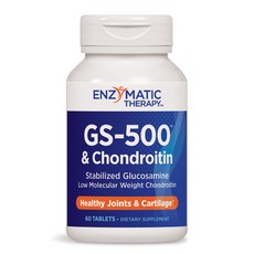 ENZYMATIC THERAPY GS-500 & 軟骨素片, 60顆, 1罐