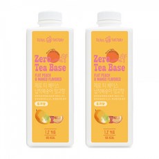 서울팩토리 제로 티 베이스 납작복숭아 망고향, 1.2kg, 2개