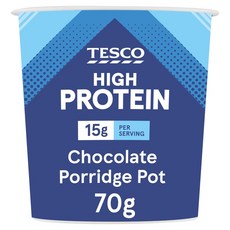 테스코 하이 프로틴 초콜릿 포리지 팟 Tesco High Protein Chocolate Porridge Pot 70g, 1개