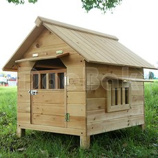 친환경 애견하우스 원목하우스 반려견집 중형견 펫하우스 야외 대형개집 진돗개 강아지집 원목개집, 1개