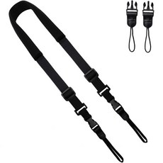 카메라 목걸이 스트랩 빠른 해제 기능 블랙 DSLR 또는 쌍안경용, 카메라 목걸이 스트랩 빠른 해제 기능 블랙 DSLR 또, 1개