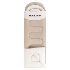 BLACKDOG 드림 후드형 면 사계절용 침낭 2.3kg CBD2550WS054, 카키, 1개