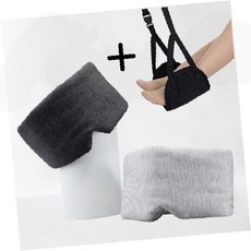 여행용 기내용품 휴대용 안대 발받침 세트 비행기 수면용 편안함, 안대(차콜)