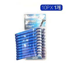 더웰 3중날 일회용면도기 10P 제모 휴대용 여행용, ONECOLOR／FREE jh유통 1273624