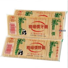 天然毛竹製成 雙頭尖竹牙籤, 1個, 1個裝