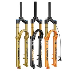 자전거 포크 충격 MTB 에어샥 26인치 흡수 앞쇼바 에어 쇼바 직관, 실버 골드 26(댐핑X)