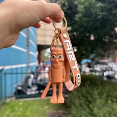 동물 발레리나 카푸치노 피규어 열쇠 고리 선물, 7. 6, 1개