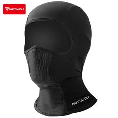 모토울프 바라클라바 오토바이 쿨맥스 여름 헬멧 이너 마스크 FM1, Black, 1개