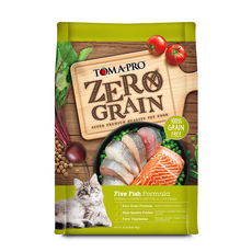 TOMA-PRO 優格 無穀貓糧 零榖五種魚 全齡貓飼料 成貓飼料, 2.5kg, 1個, 鯡魚+鮭魚