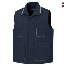 사계절 작업 조끼 오피스 조끼 네이비