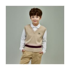 매장정품 라코스테 LACOSTE 여아 키즈 V넥 스웨터 AJ0985-55N 02S AJ0985-55N02S 521223